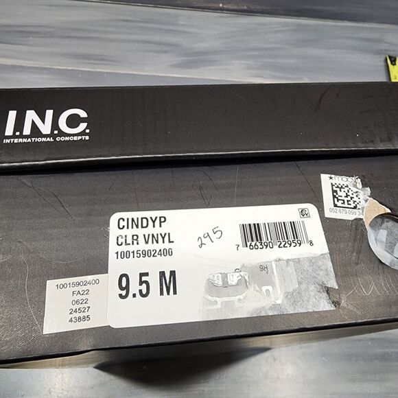 MATEO BY INC Cindy Stiletto Dress Sandles Heeled Mules Clear Pointy Toe 9.5 M - Picture 15 of 15